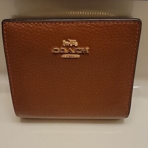 Coach Tan Leather Bi-Fold Wallet